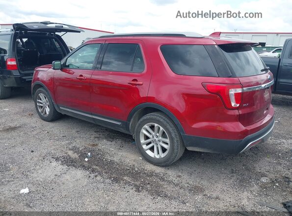 1FM5K7D89HGD14219 2017 FORD EXPLORER Красный Задняя левая четверть