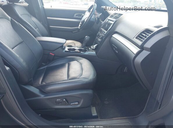 1FM5K7D89JGA34175 2018 FORD EXPLORER Gray Вид салону спереду