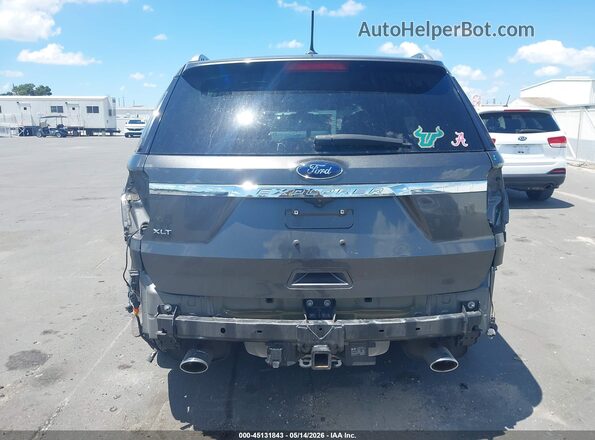1FM5K7D89JGA34175 2018 FORD EXPLORER Gray Вид спереду