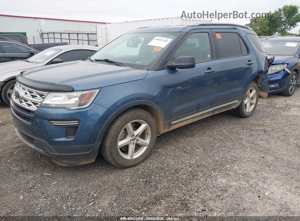 1FM5K7D89KGA90361 2019 FORD FORD EXPLORER Blue Передня ліва чверть