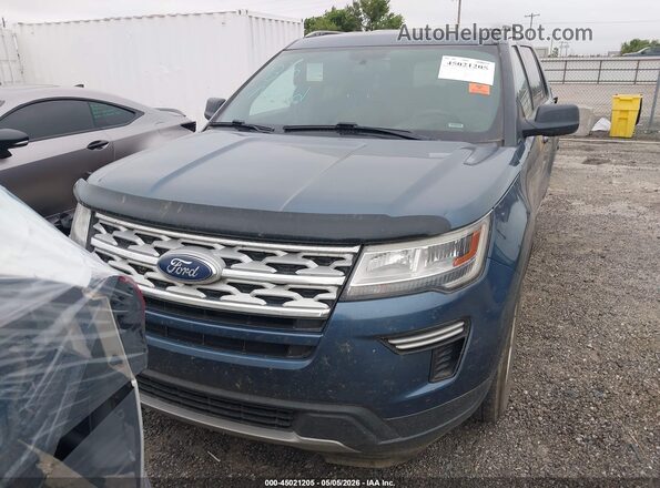 1FM5K7D89KGA90361 2019 FORD FORD EXPLORER Blue Вид щитка приладів