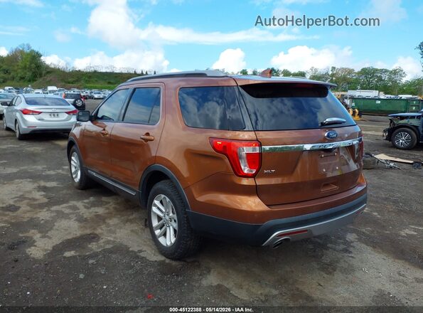 1FM5K7D8XHGA03057 2017 FORD EXPLORER Brown Հետևի ձախ