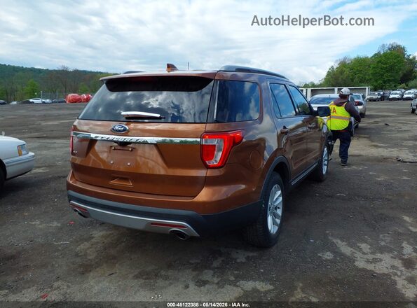 1FM5K7D8XHGA03057 2017 FORD EXPLORER Brown Հետևի աջ