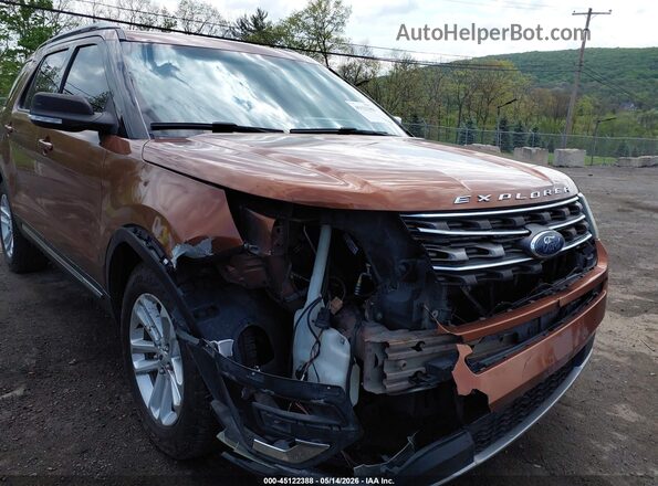 1FM5K7D8XHGA03057 2017 FORD EXPLORER Brown Դիմացի տեսք