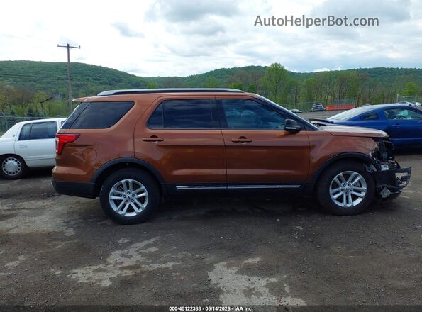 1FM5K7D8XHGA03057 2017 FORD EXPLORER Brown Սալոնի հետևի տեսք