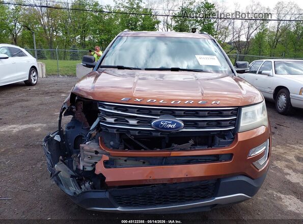 1FM5K7D8XHGA03057 2017 FORD EXPLORER Brown Սարքավորումների վահանակի տեսք