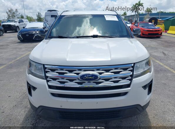 1FM5K7D8XJGC54456 2018 FORD EXPLORER White Vista del cuadro de instrumentos