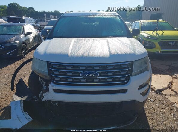 1FM5K7DH2HGC08601 2017 FORD FORD EXPLORER White ხელსაწყოთა პანელის ხედი