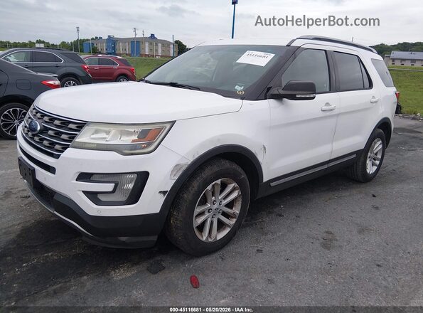 1FM5K7DH3GGC00330 2016 FORD EXPLORER White Vista tres cuartos delantera izquierda
