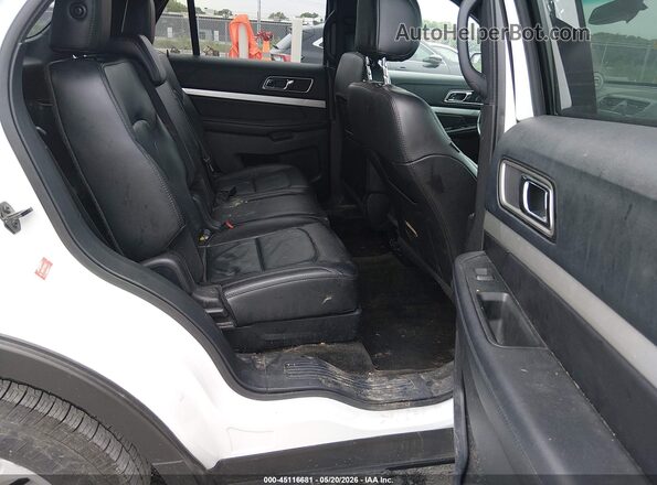 1FM5K7DH3GGC00330 2016 FORD EXPLORER White Vista de la etiqueta del VIN