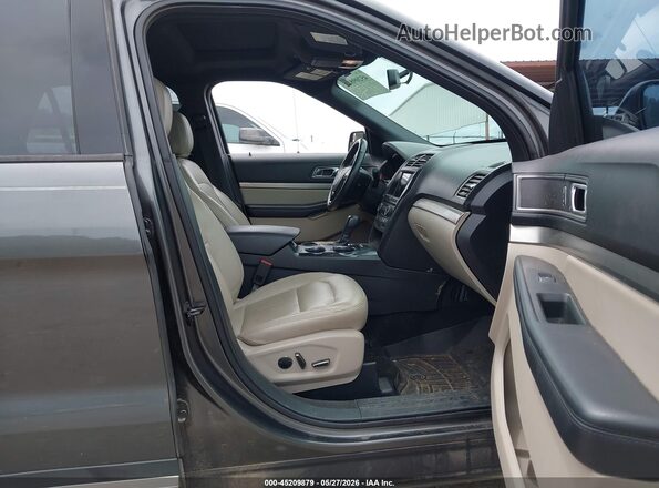 1FM5K7DH3JGA76678 2018 FORD EXPLORER Gray Vista interior delantera