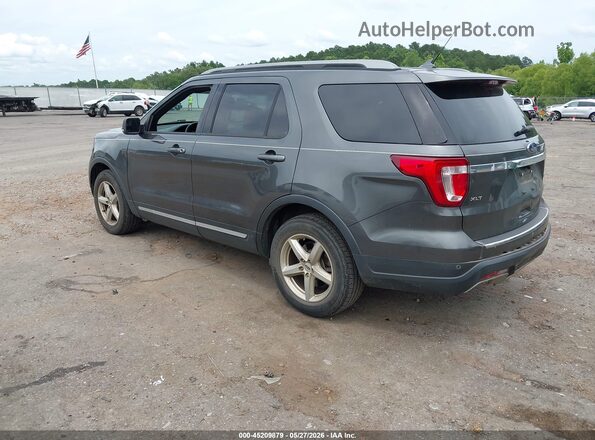 1FM5K7DH3JGA76678 2018 FORD EXPLORER Gray Trasero izquierdo
