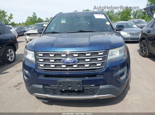 1FM5K7DH5HGC91618 2017 FORD EXPLORER Blue Instrument cluster view