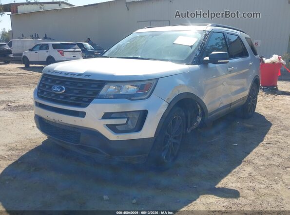 1FM5K7DH5HGD17179 2017 FORD EXPLORER Silver Առջևի ձախ երեք քառորդ տեսարան