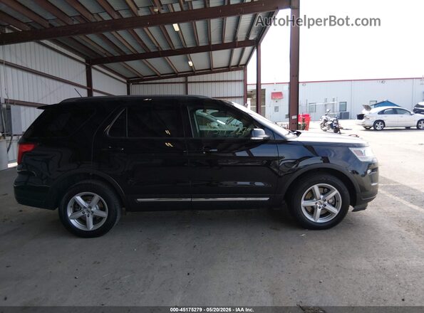 1FM5K7DH5JGA90923 2018 FORD EXPLORER Черный Вид задней части салона