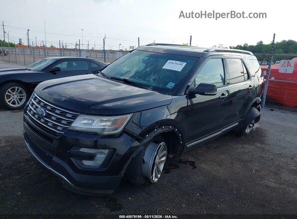 1FM5K7DH7GGC38675 2016 FORD FORD EXPLORER Черный Передняя левая четверть