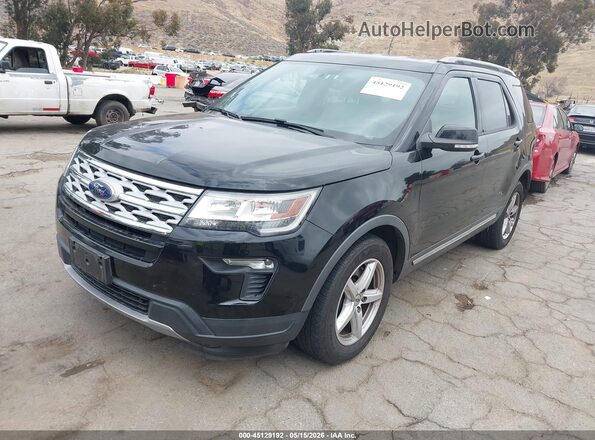 1FM5K7DH7JGC42541 2018 FORD EXPLORER Black Передня ліва чверть