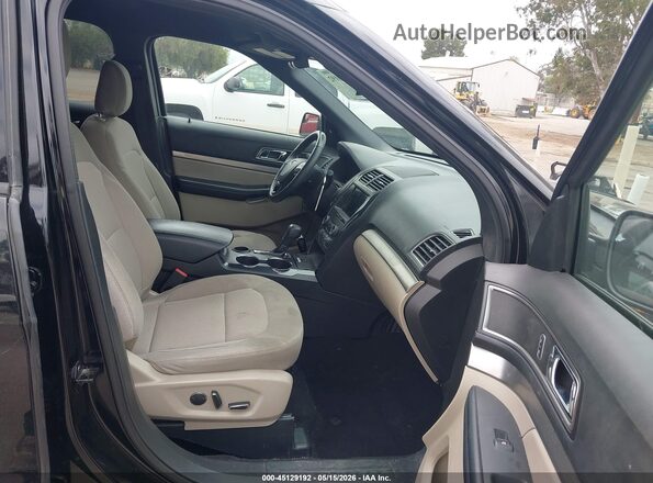 1FM5K7DH7JGC42541 2018 FORD EXPLORER Black Вид салону спереду