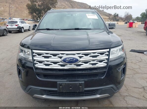 1FM5K7DH7JGC42541 2018 FORD EXPLORER Black Вид щитка приладів