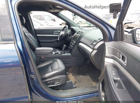 1FM5K7DH8HGC10241 2017 FORD FORD EXPLORER Синий Вид салона спереди