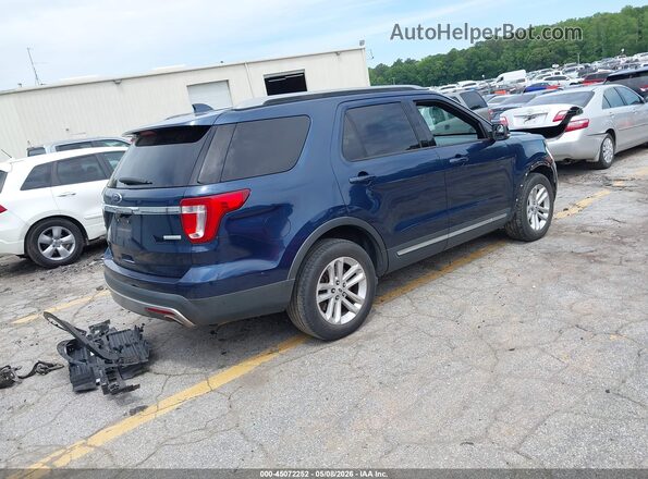 1FM5K7DH8HGC10241 2017 FORD FORD EXPLORER Синий Задняя правая четверть