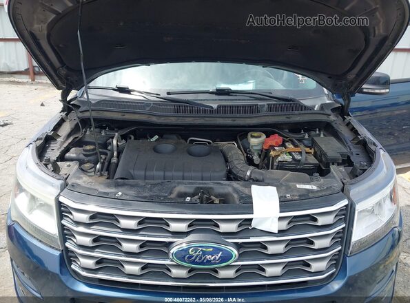 1FM5K7DH8HGC10241 2017 FORD FORD EXPLORER Синий Вид сзади