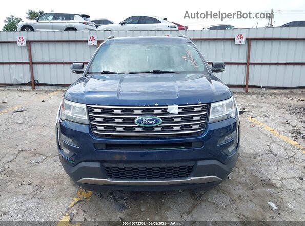 1FM5K7DH8HGC10241 2017 FORD FORD EXPLORER Синий Вид щитка приборов