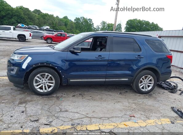 1FM5K7DH8HGC10241 2017 FORD FORD EXPLORER Синий Панорамный вид салона 360°