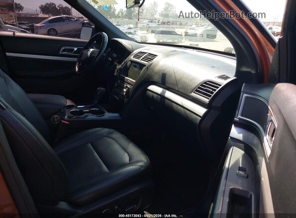 1FM5K7DH9HGC76930 2017 FORD EXPLORER Orange Front interior view