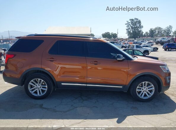 1FM5K7DH9HGC76930 2017 FORD EXPLORER Orange Rear interior view