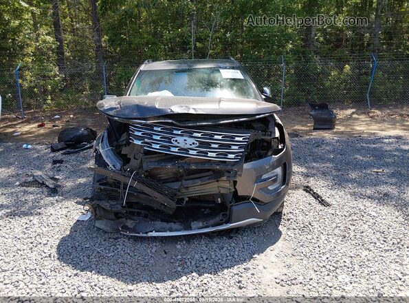 1FM5K7F81HGC92908 2017 FORD EXPLORER Серый Вид задней части салона