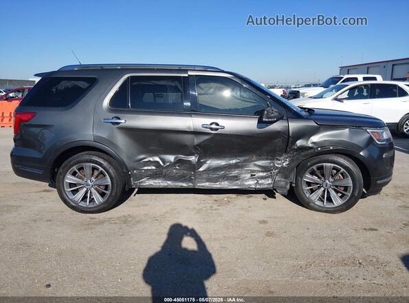 1FM5K7F82KGB48629 2019 FORD FORD EXPLORER Gray Widok wnętrza z tyłu