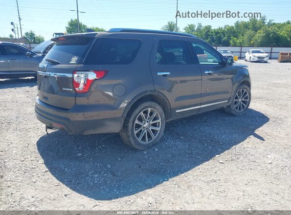 1FM5K7F83GGA27521 2016 FORD FORD EXPLORER Коричневый Задняя правая четверть