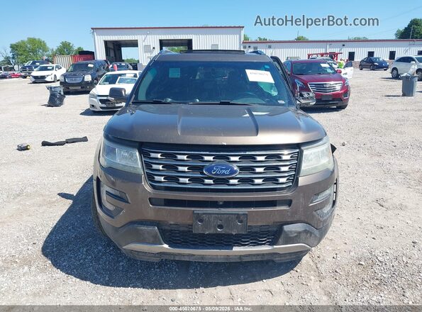 1FM5K7F83GGA27521 2016 FORD FORD EXPLORER Коричневый Вид задней части салона