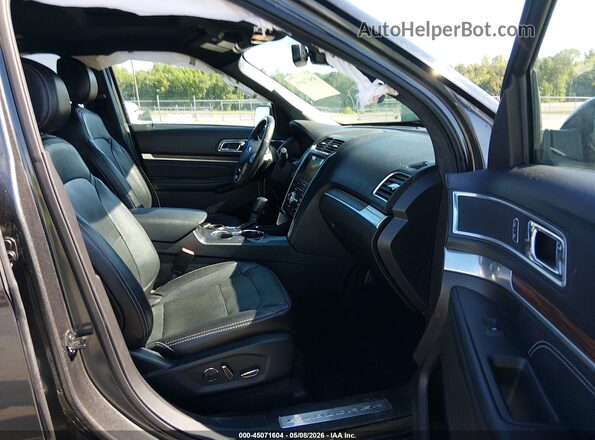 1FM5K7F83HGC82736 2017 FORD FORD EXPLORER Gray Front interior view