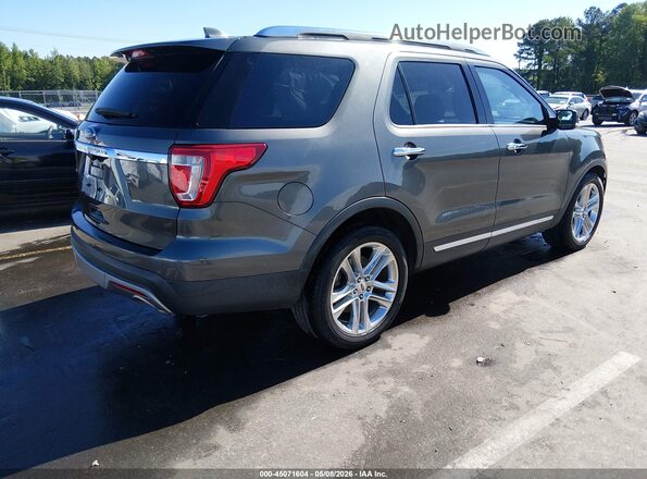 1FM5K7F83HGC82736 2017 FORD FORD EXPLORER Gray Rear right