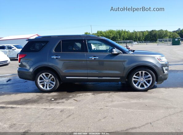1FM5K7F83HGC82736 2017 FORD FORD EXPLORER Gray Rear interior view