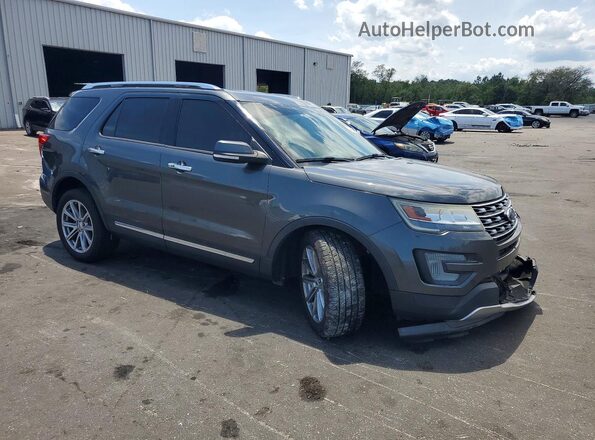 1FM5K7F84HGC23095 2017 FORD FORD EXPLORER Gray Передня права чверть