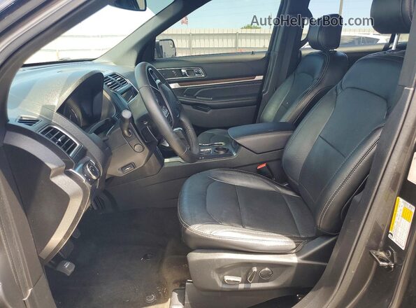 1FM5K7F84HGC23095 2017 FORD FORD EXPLORER Gray Вид салону спереду