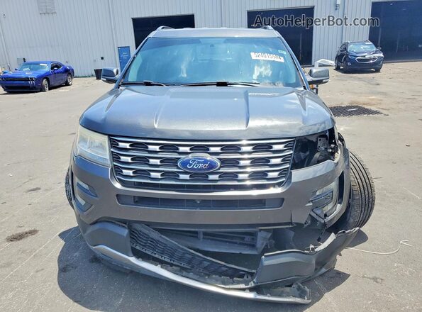 1FM5K7F84HGC23095 2017 FORD FORD EXPLORER Gray Вид спереду