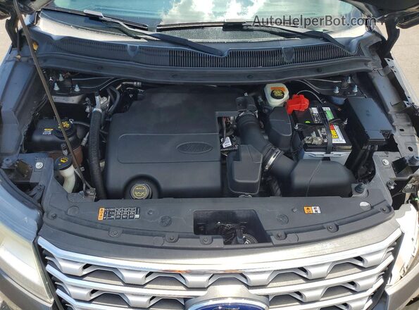 1FM5K7F84HGC23095 2017 FORD FORD EXPLORER Gray Вид підкапотного простору