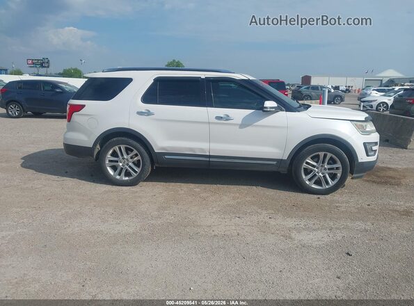 1FM5K7F85HGA69058 2017 FORD EXPLORER White Widok wnętrza z tyłu