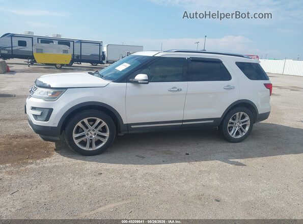 1FM5K7F85HGA69058 2017 FORD EXPLORER White Widok wnętrza 360 stopni