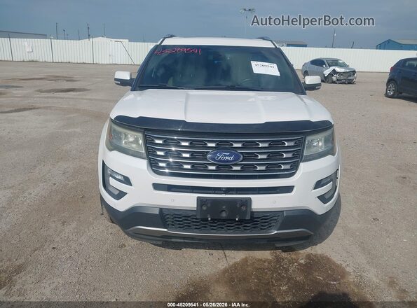 1FM5K7F85HGA69058 2017 FORD EXPLORER White Widok zestawu wskaźników