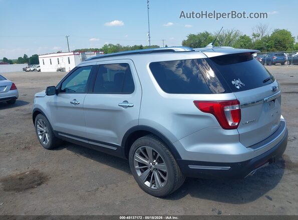 1FM5K7F85JGA12347 2018 FORD EXPLORER Silver უკანა მარცხენა