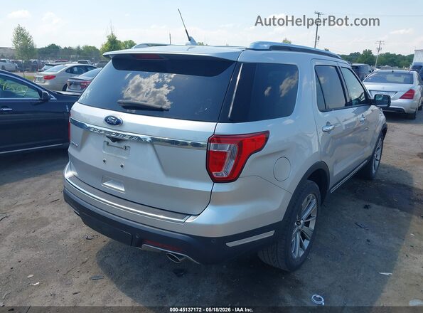 1FM5K7F85JGA12347 2018 FORD EXPLORER Silver უკანა მარჯვენა