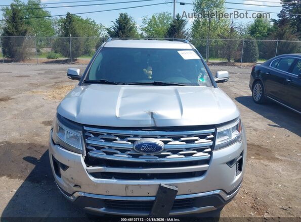 1FM5K7F85JGA12347 2018 FORD EXPLORER Silver ხელსაწყოთა პანელის ხედი