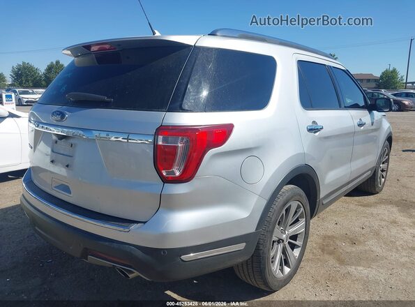 1FM5K7F85JGA15166 2018 FORD EXPLORER Silver Rear right