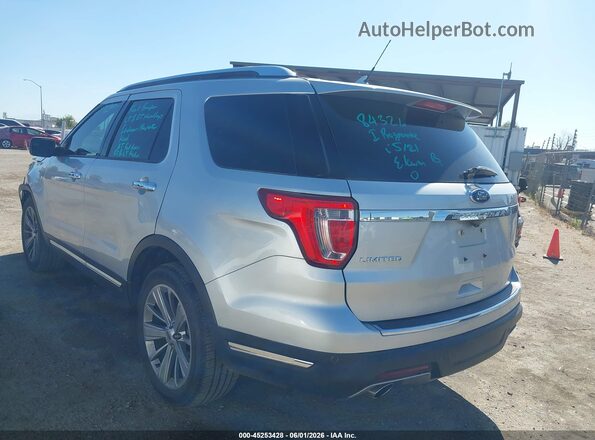1FM5K7F85JGA15166 2018 FORD EXPLORER Silver Rear left