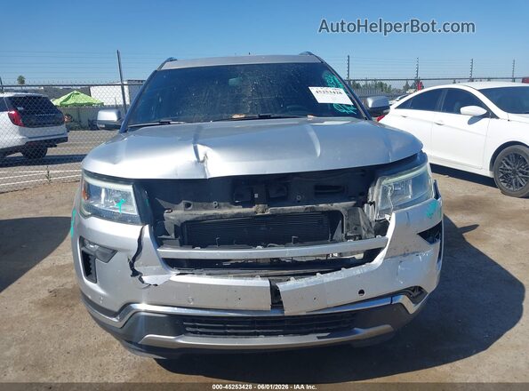 1FM5K7F85JGA15166 2018 FORD EXPLORER Silver Front view